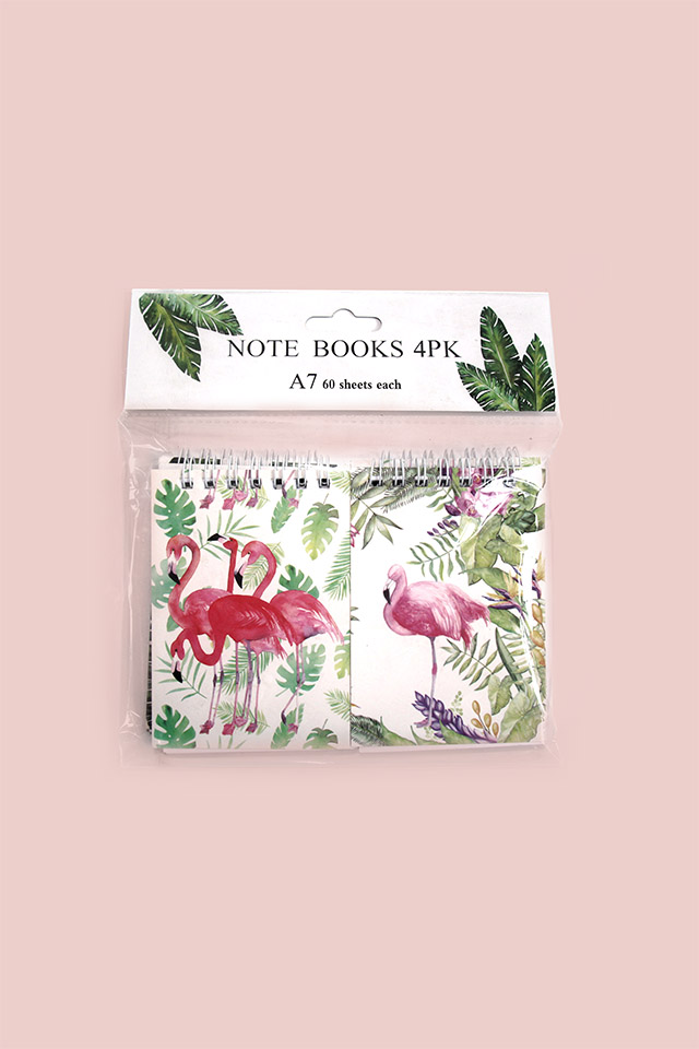 Flamingo Note Book 4pcs