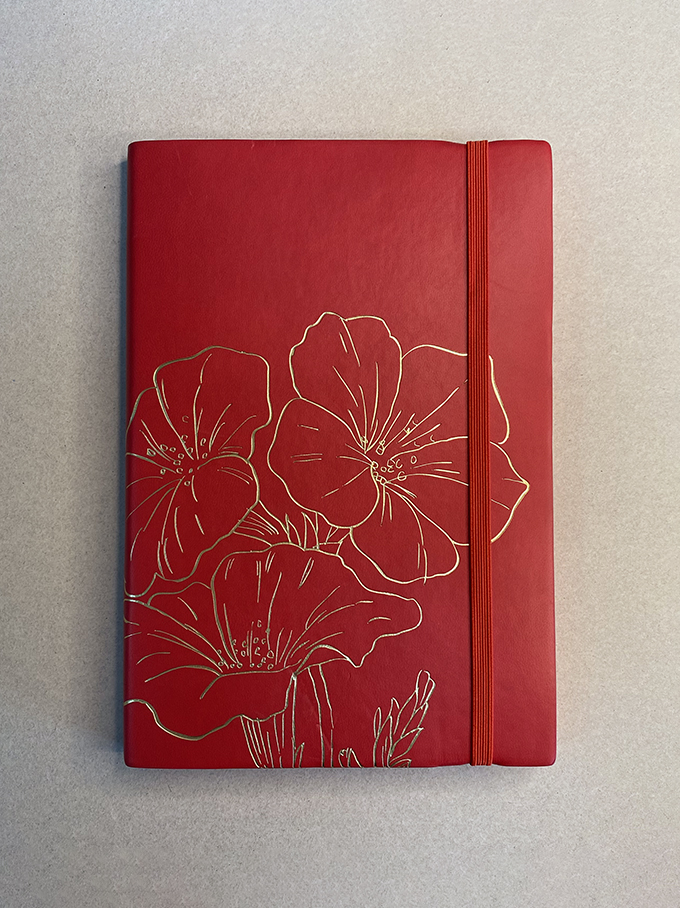 Notebook,PU soft cover A5, 96 sheets 70g paper